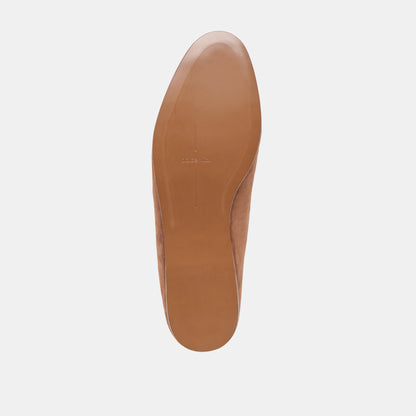 Eila Dk Brown Suede Flats - Dolce Vita