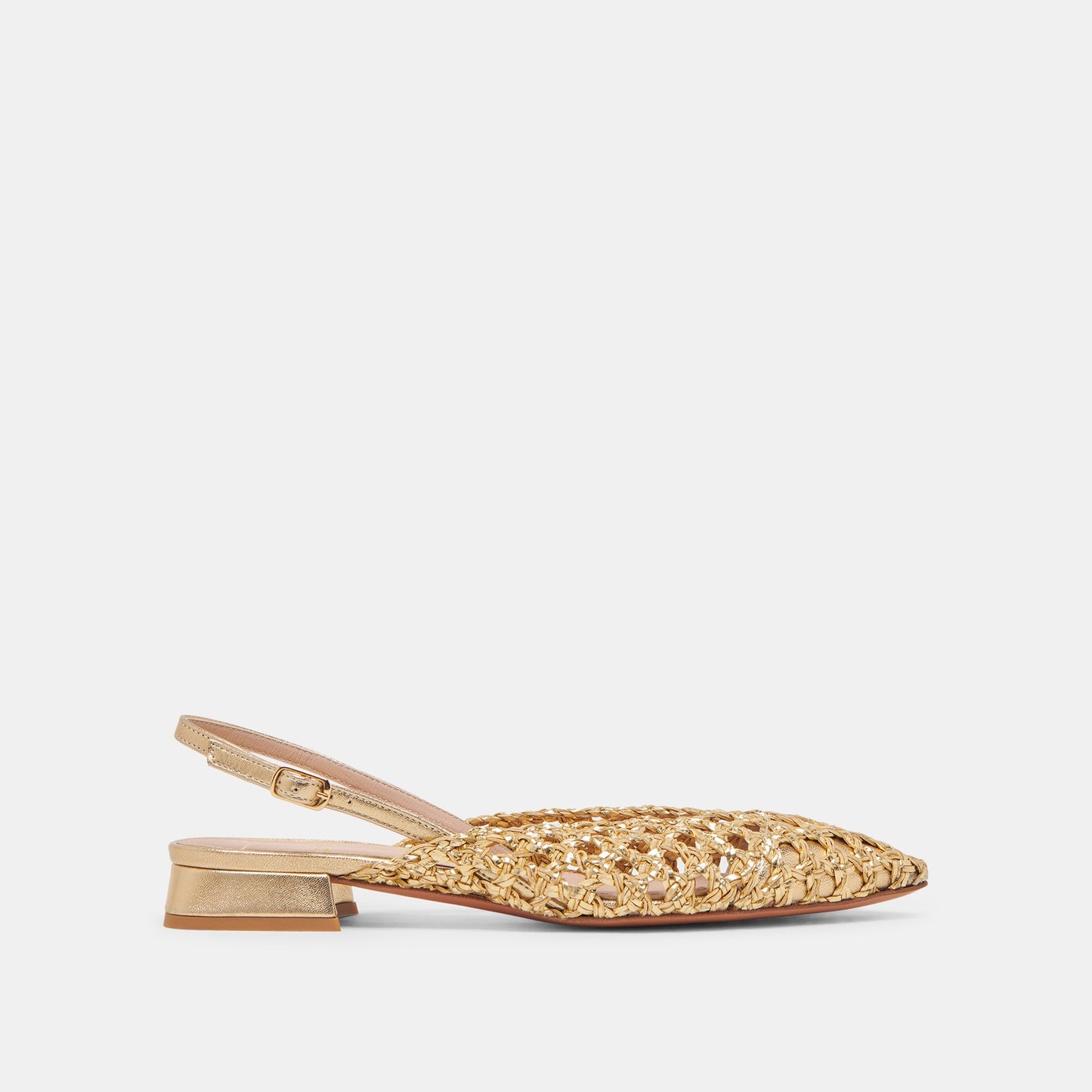 CYNDI FLATS GOLD WOVEN - Dolce Vita