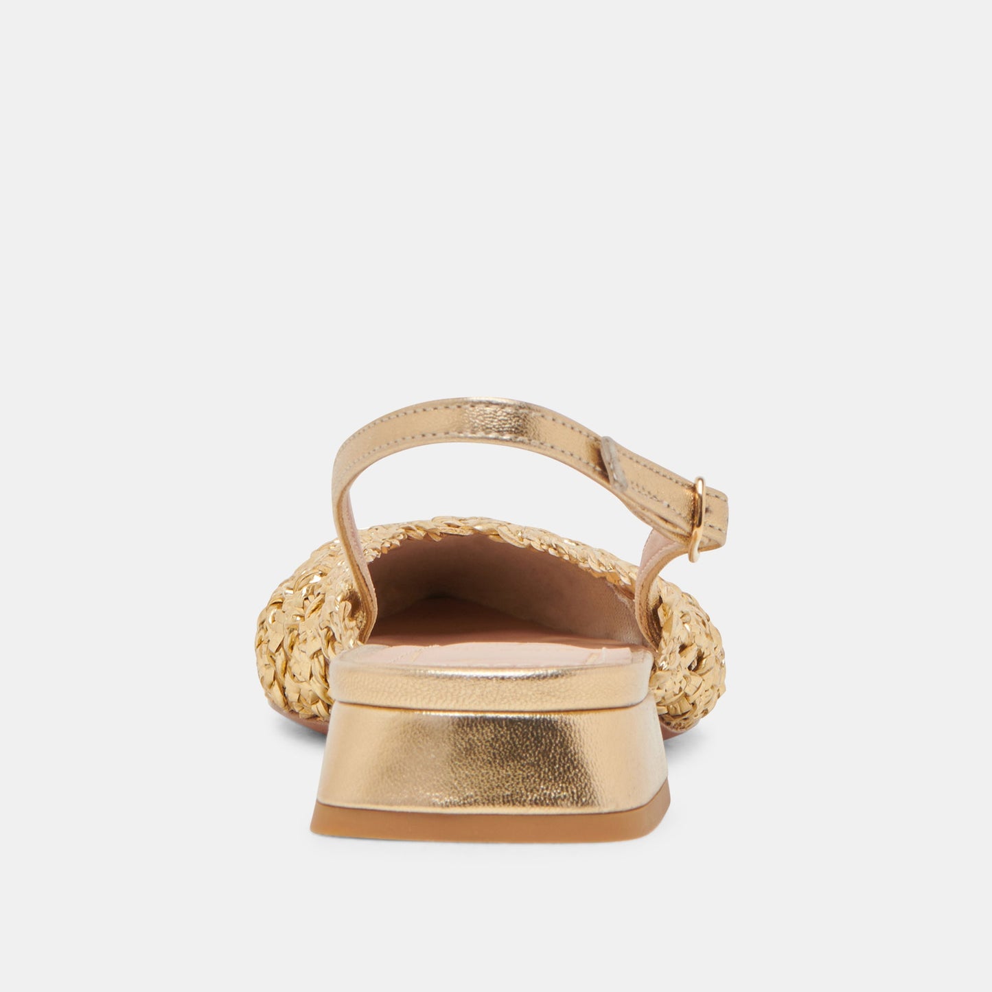 CYNDI FLATS GOLD WOVEN - Dolce Vita