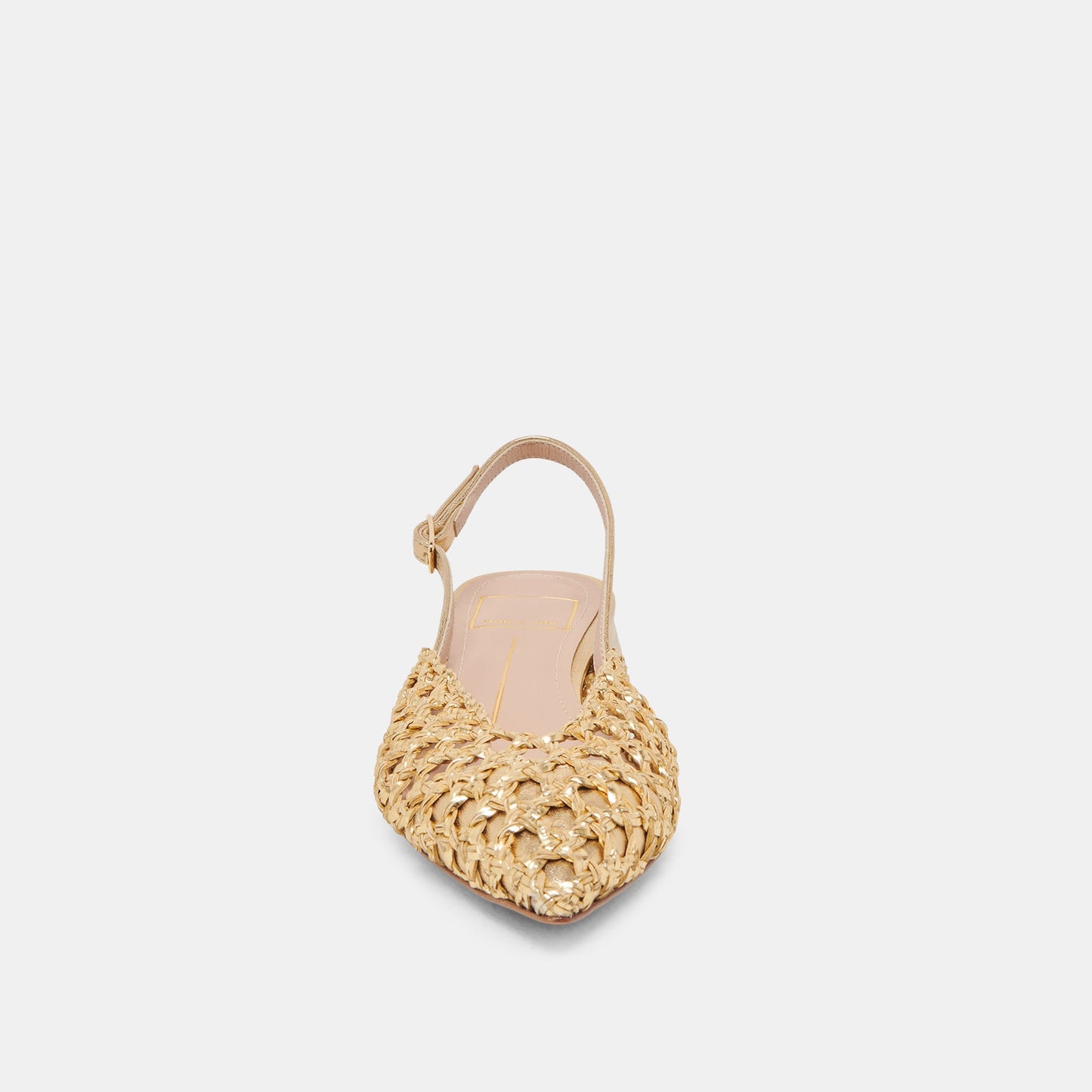 CYNDI FLATS GOLD WOVEN - Dolce Vita