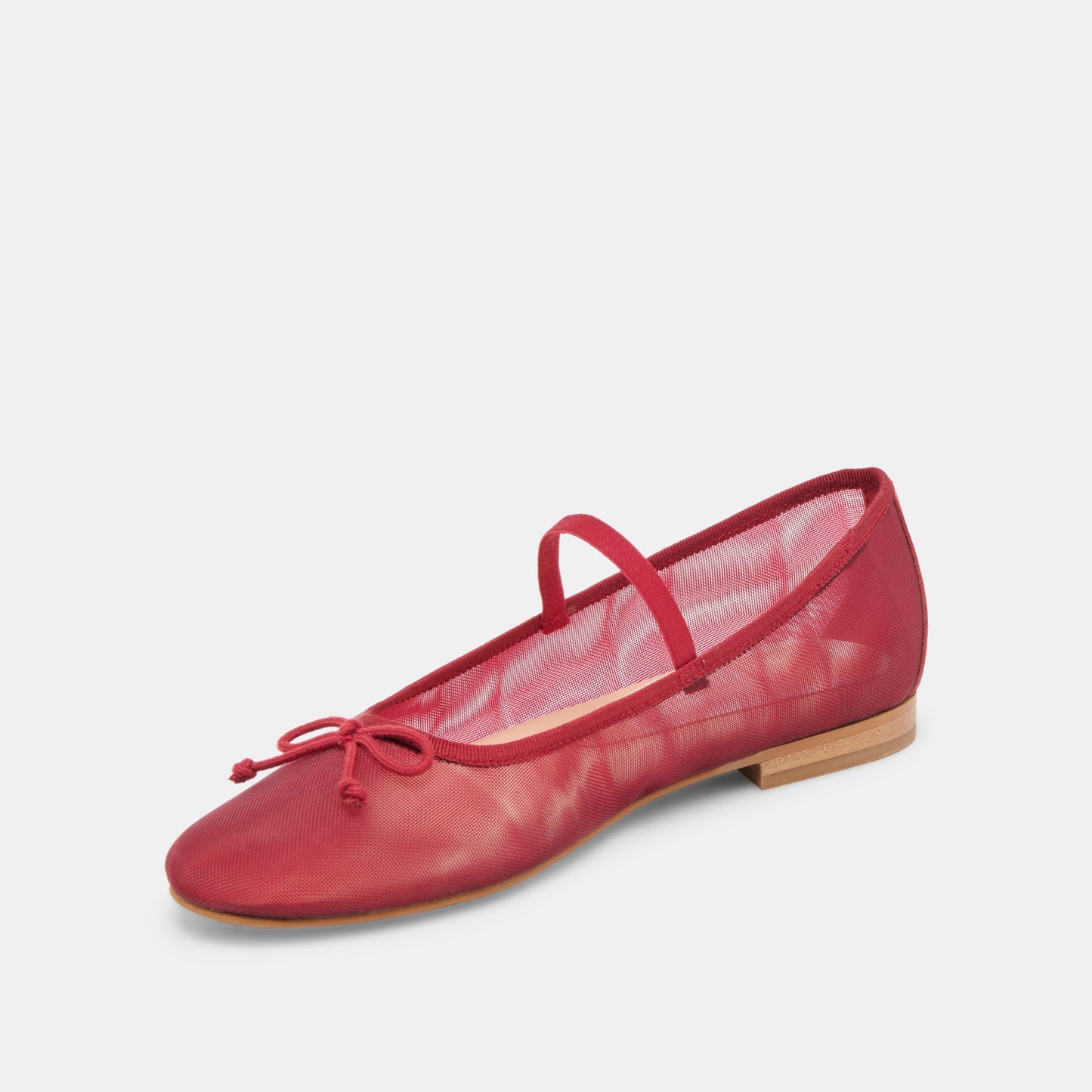 CADEL BALLET FLATS CRIMSON MESH - Dolce Vita