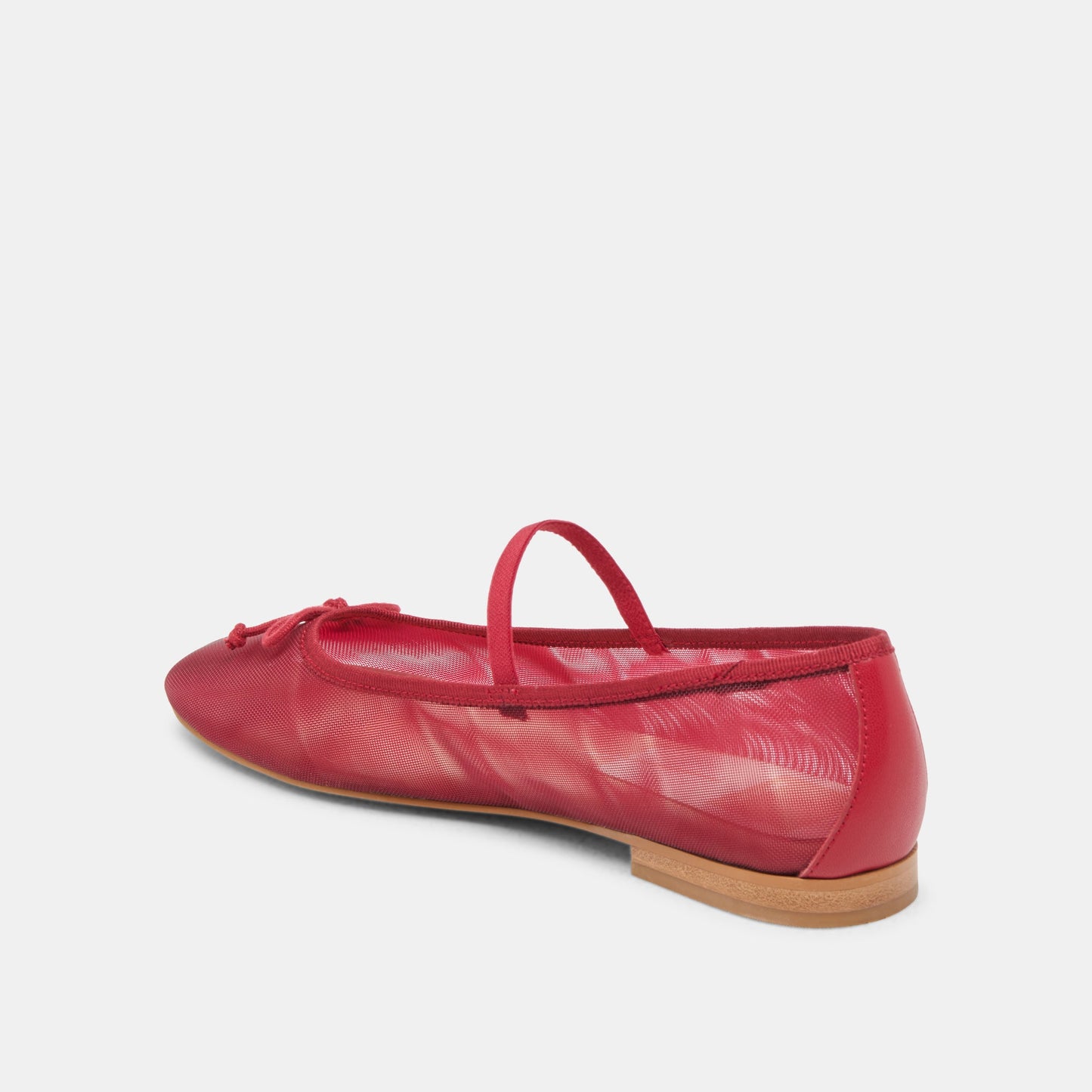 CADEL BALLET FLATS CRIMSON MESH - Dolce Vita