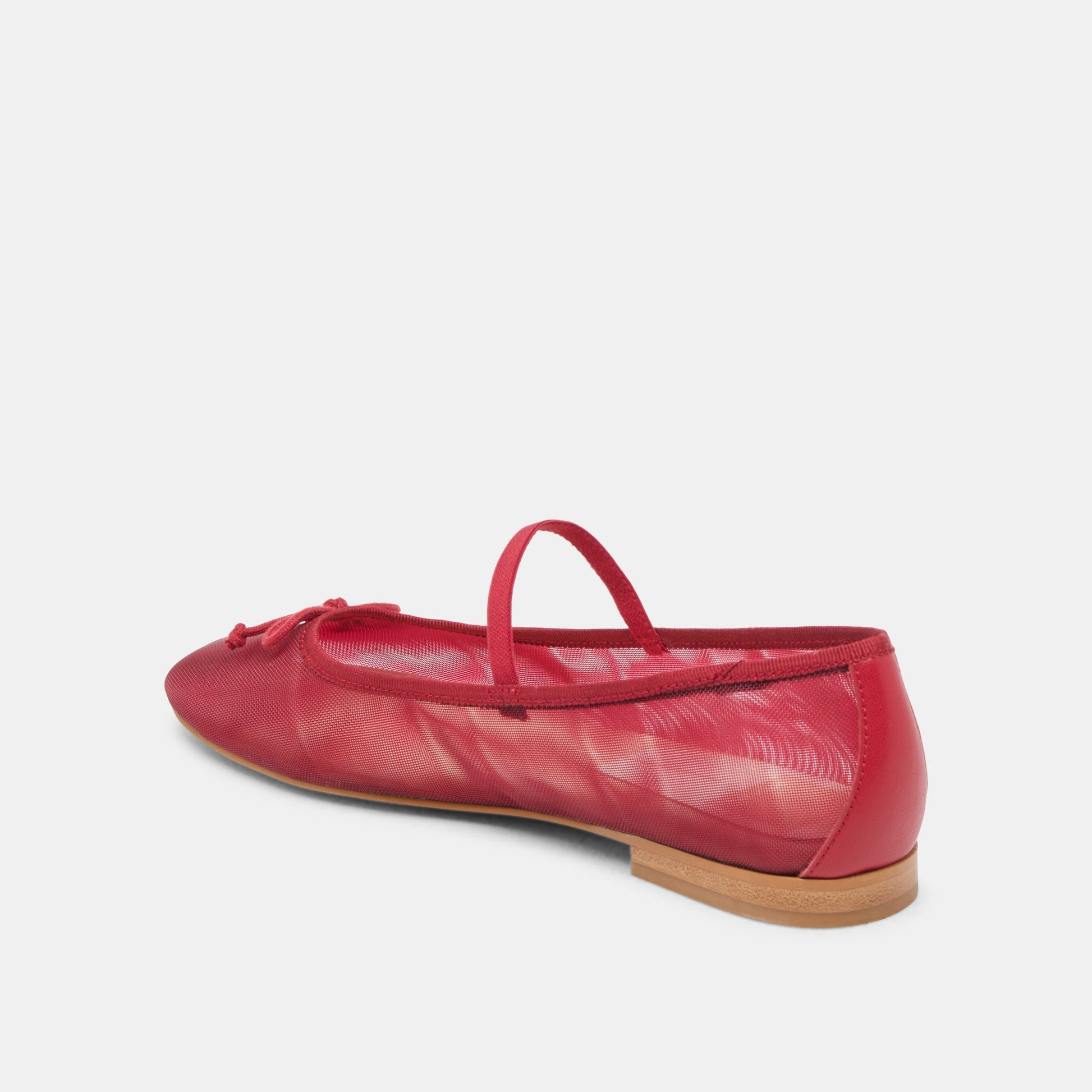 CADEL BALLET FLATS CRIMSON MESH - Dolce Vita