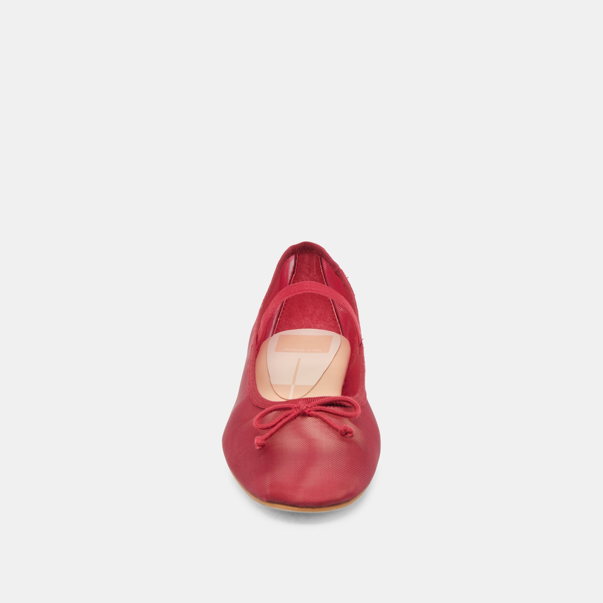 CADEL BALLET FLATS CRIMSON MESH - Dolce Vita