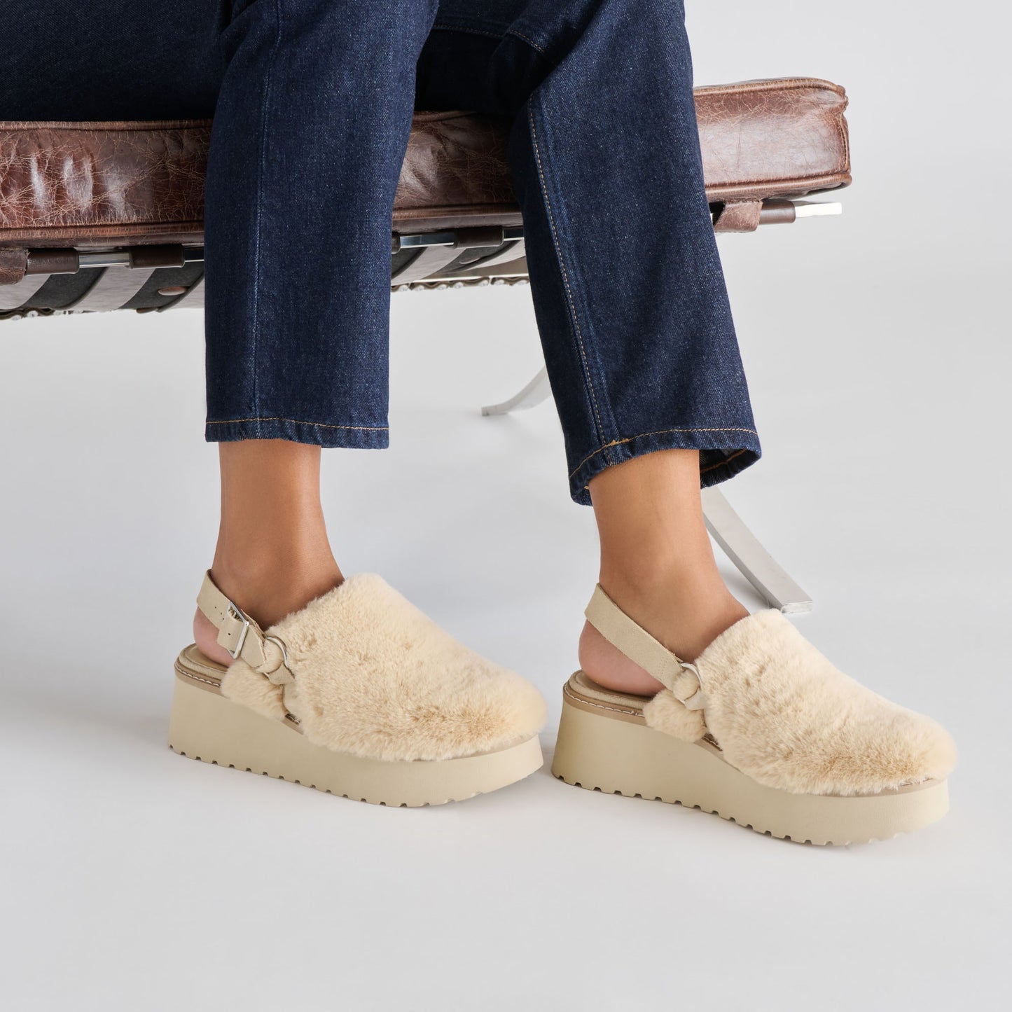 Lansy Natural Plush Flats - Dolce Vita
