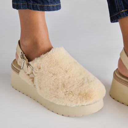 Lansy Natural Plush Flats - Dolce Vita