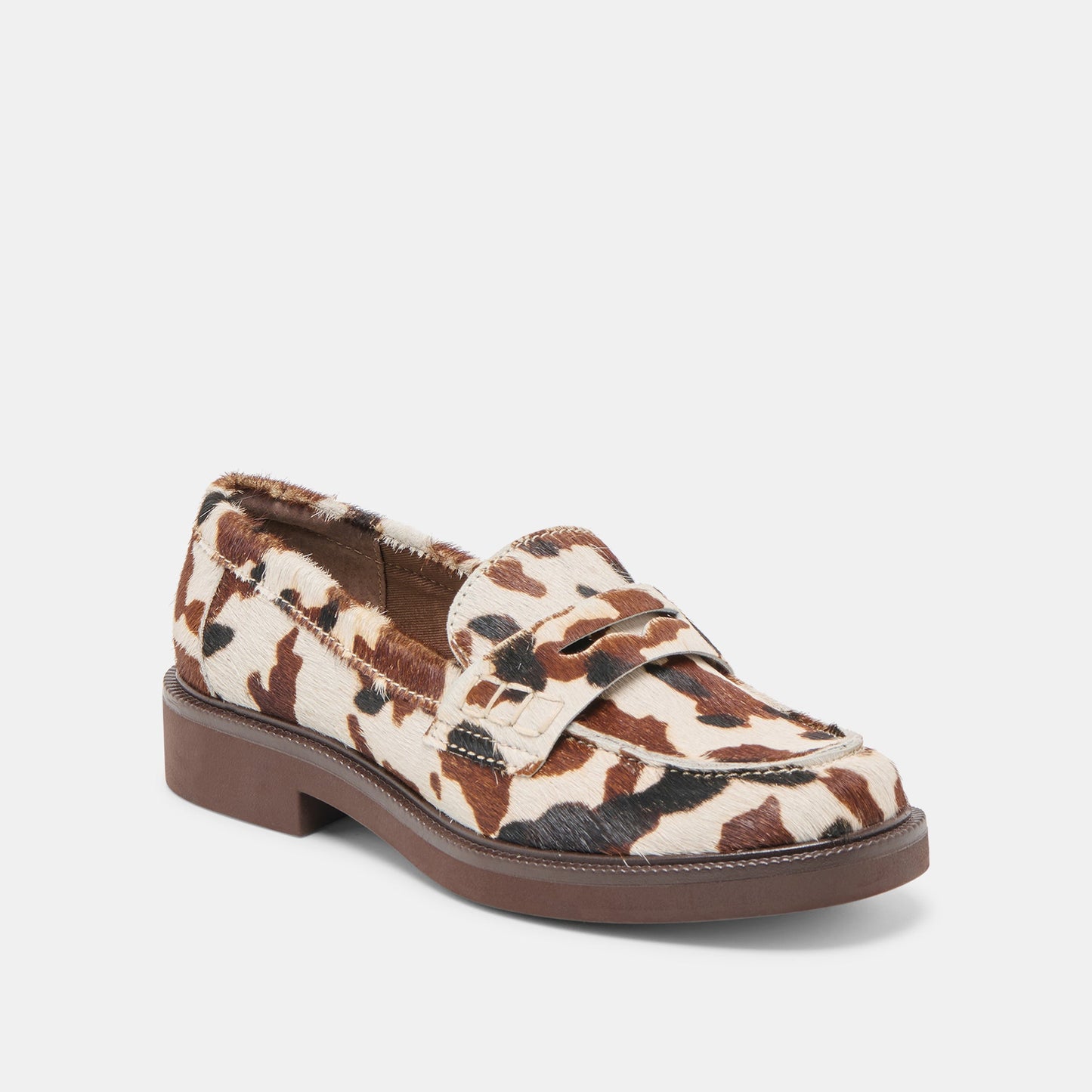 Tiggy Cocoa Taurus Calf Hair Loafers - Dolce Vita