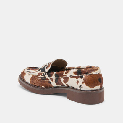 Tiggy Cocoa Taurus Calf Hair Loafers - Dolce Vita