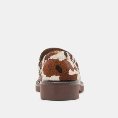 Tiggy Cocoa Taurus Calf Hair Loafers - Dolce Vita
