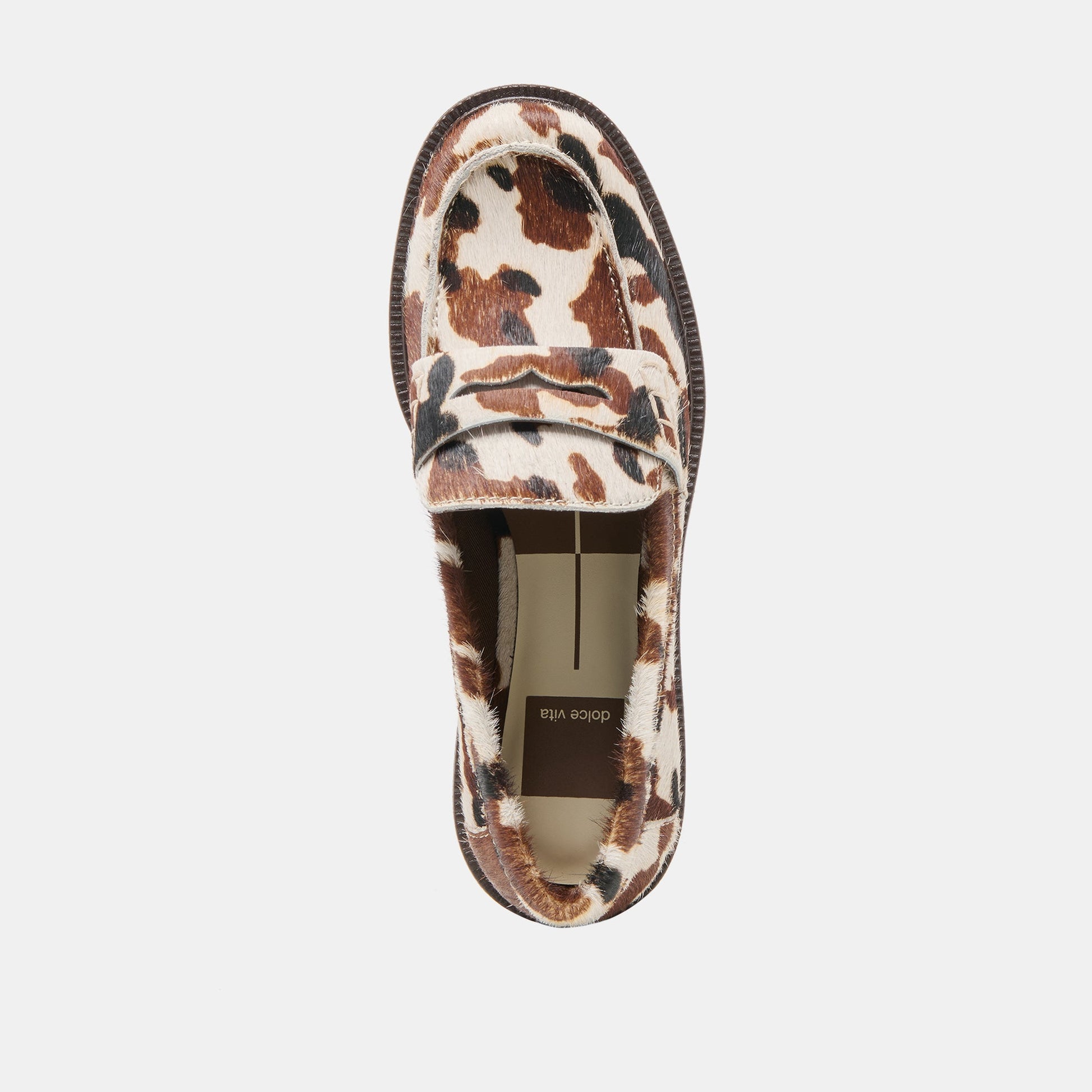 Tiggy Cocoa Taurus Calf Hair Loafers - Dolce Vita