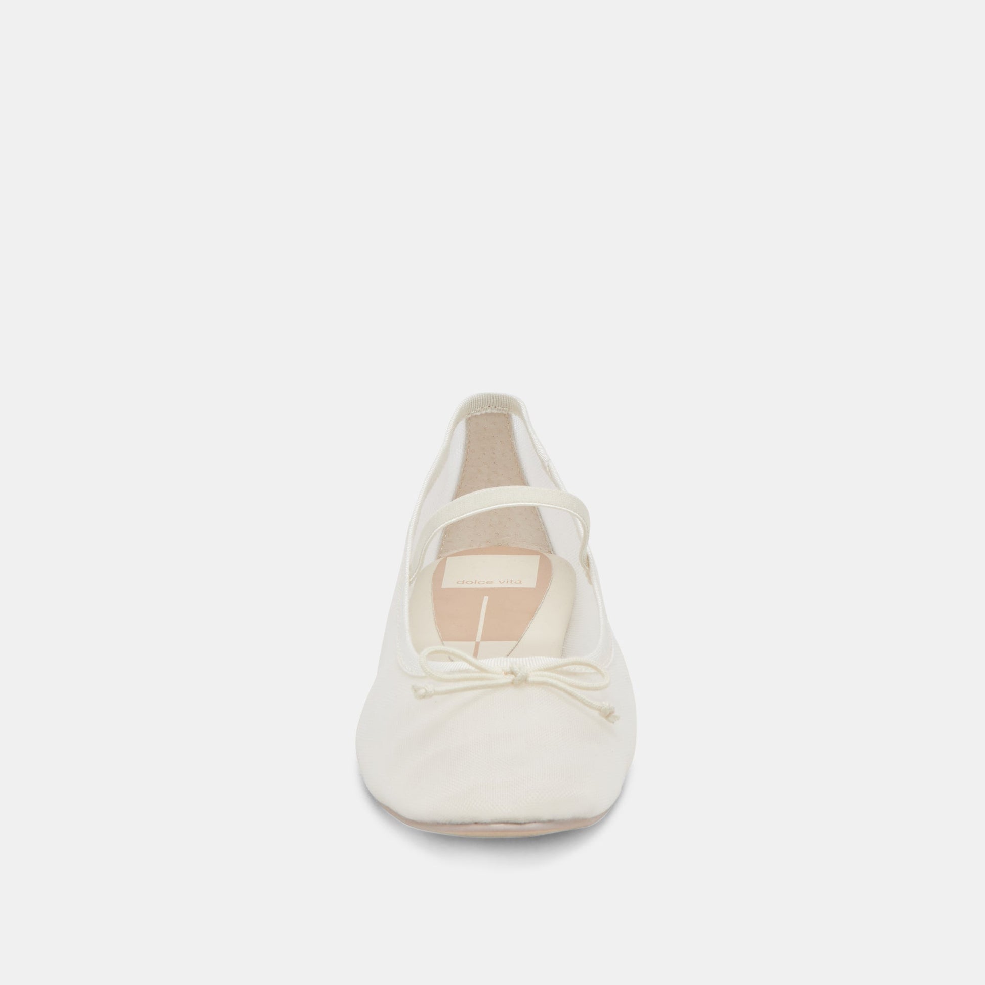 CADEL BALLET FLATS IVORY MESH - Dolce Vita