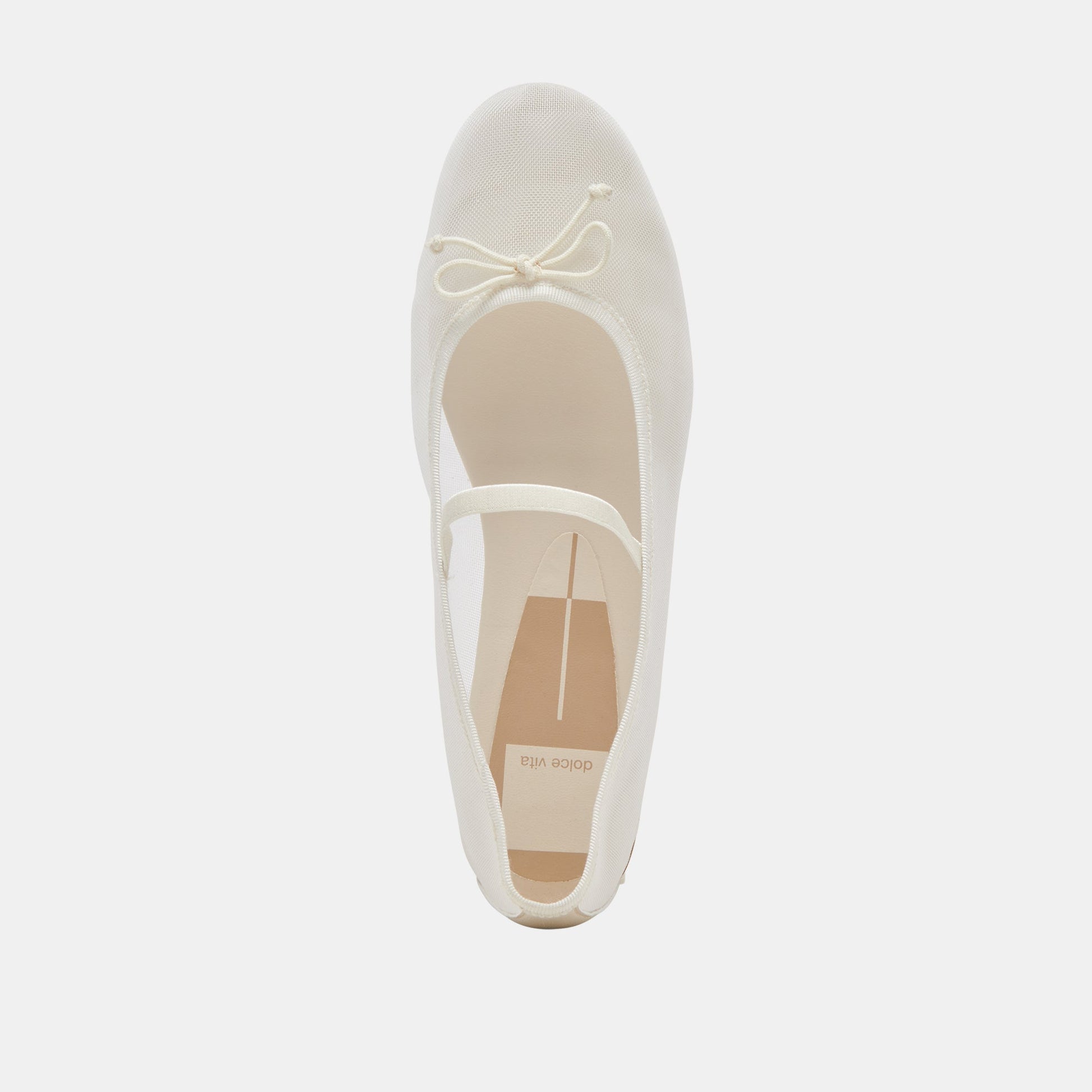 CADEL BALLET FLATS IVORY MESH - Dolce Vita