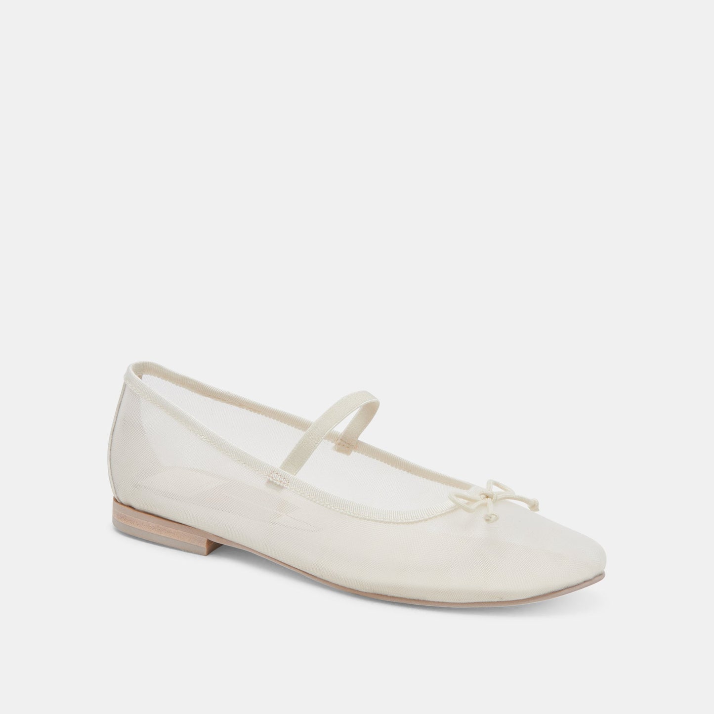 CADEL BALLET FLATS IVORY MESH - Dolce Vita