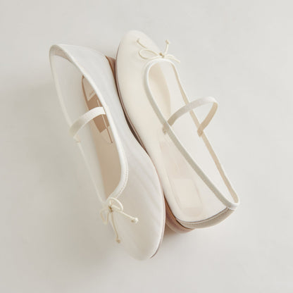 CADEL BALLET FLATS IVORY MESH - Dolce Vita