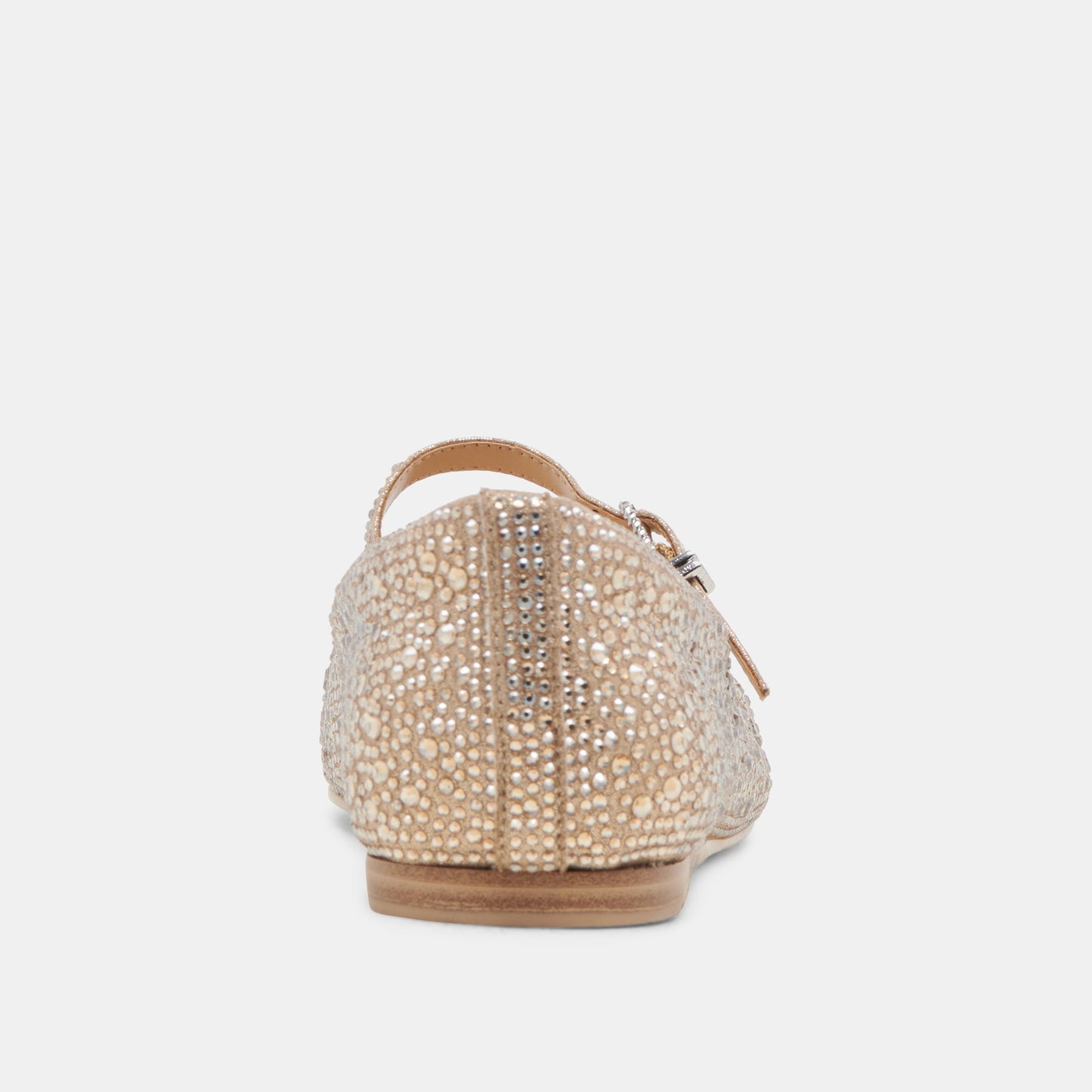 REYES CRYSTAL BALLET FLATS LIGHT GOLD CRYSTAL - Dolce Vita