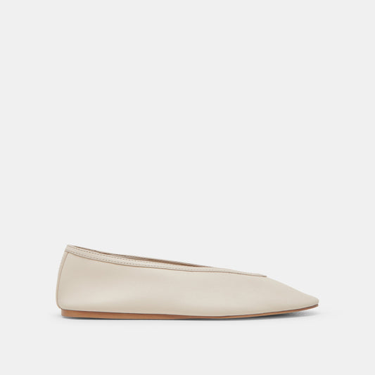 Braidy Ivory Leather Ballet Flats - Dolce Vita