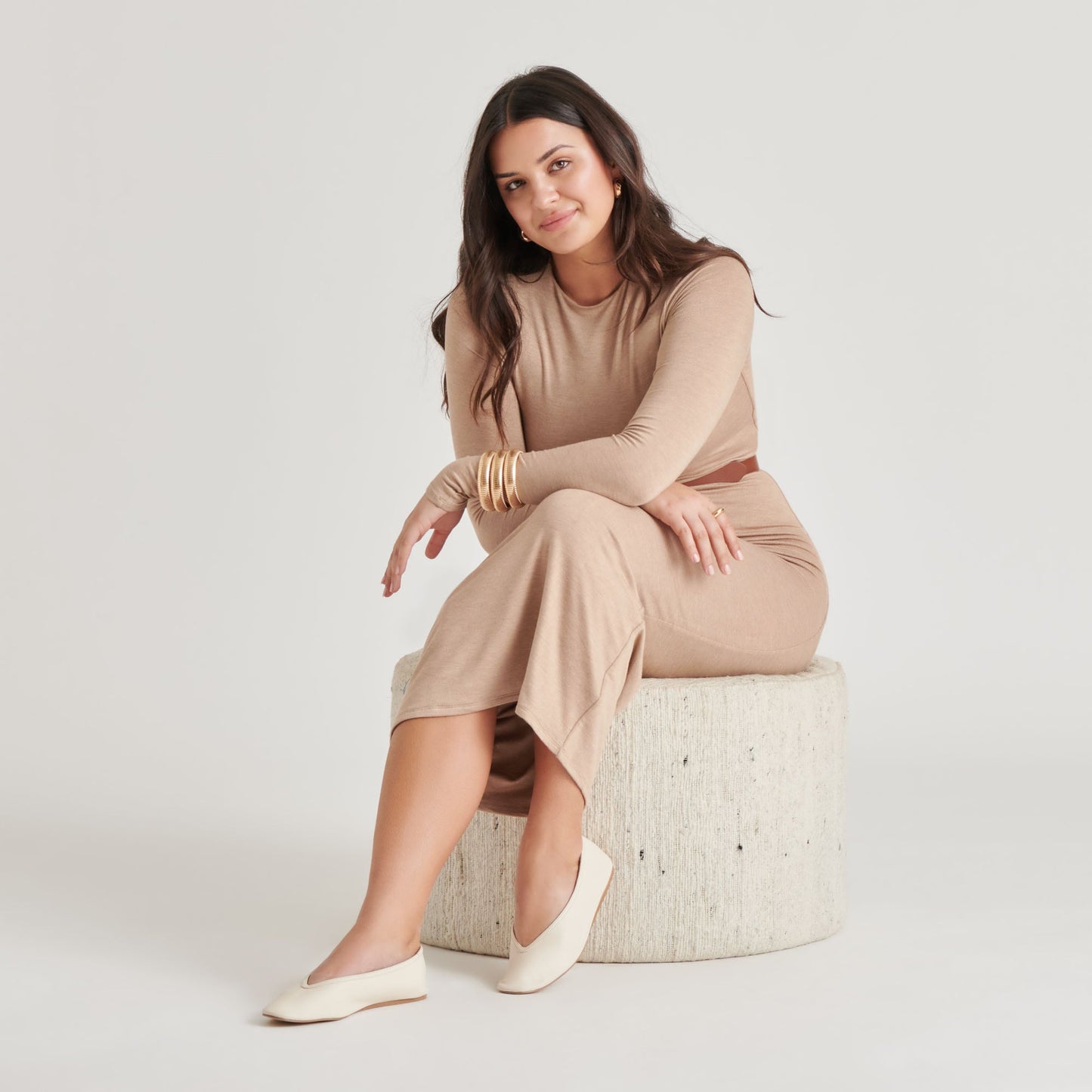 Braidy Ivory Leather Ballet Flats - Dolce Vita