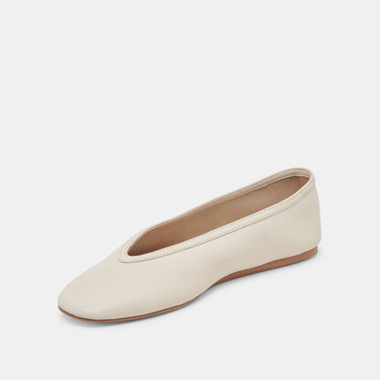 Braidy Ivory Leather Ballet Flats - Dolce Vita