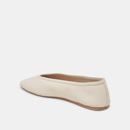 Braidy Ivory Leather Ballet Flats - Dolce Vita