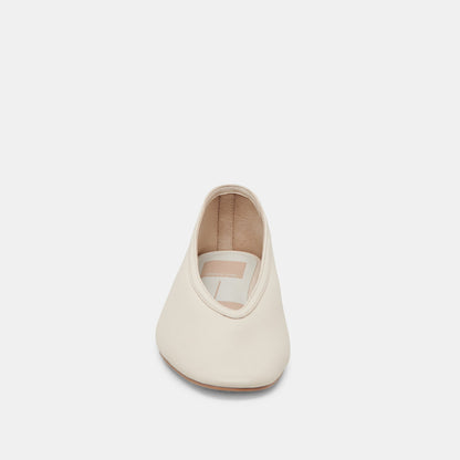Braidy Ivory Leather Ballet Flats - Dolce Vita