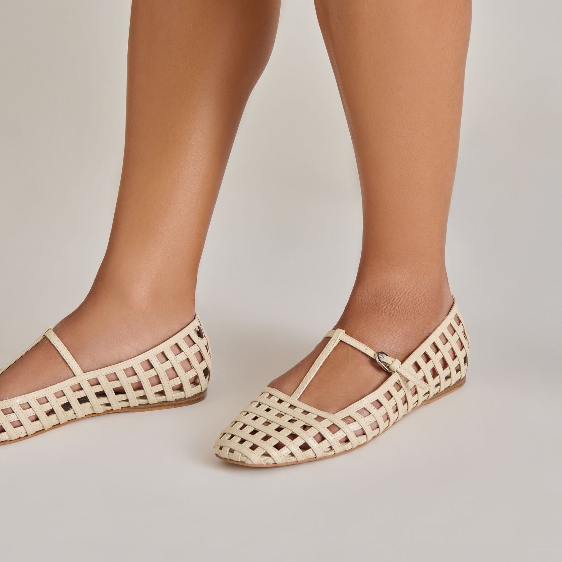 RAINS BALLET FLATS IVORY STELLA - Dolce Vita