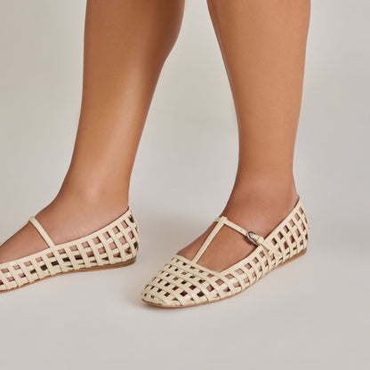 RAINS BALLET FLATS IVORY STELLA - Dolce Vita