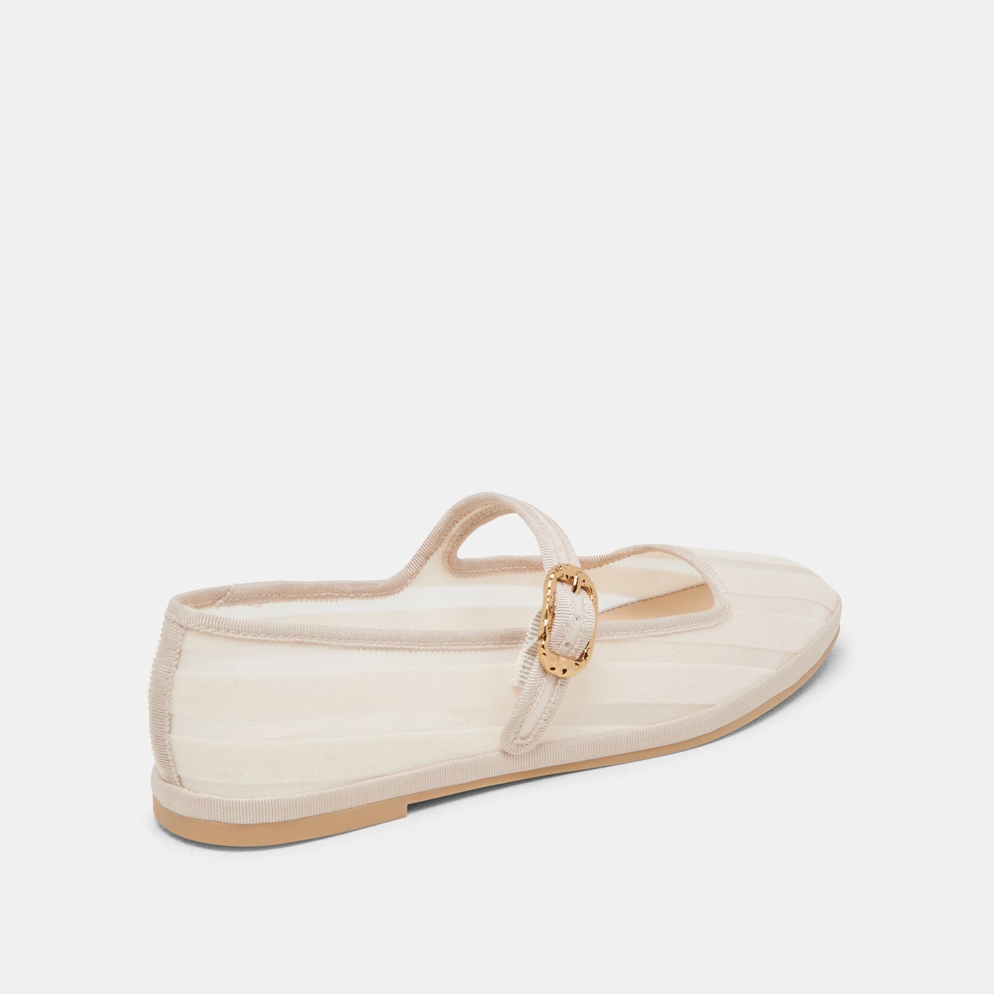 TAMEKA BALLET FLATS BONE STRIPE MESH - Dolce Vita
