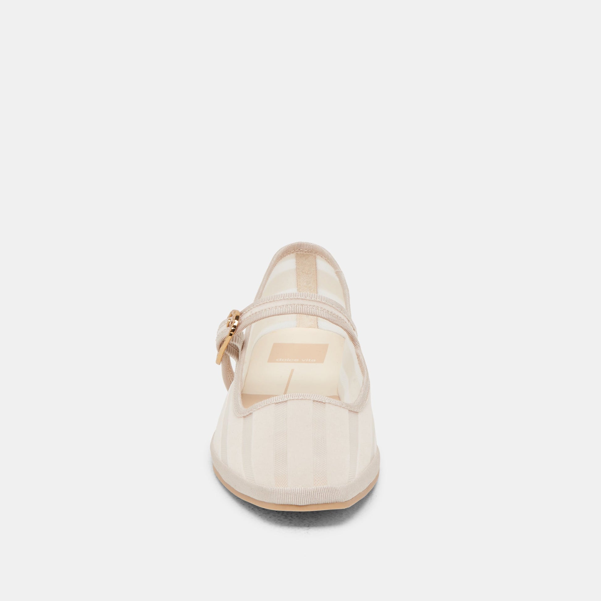 TAMEKA BALLET FLATS BONE STRIPE MESH - Dolce Vita
