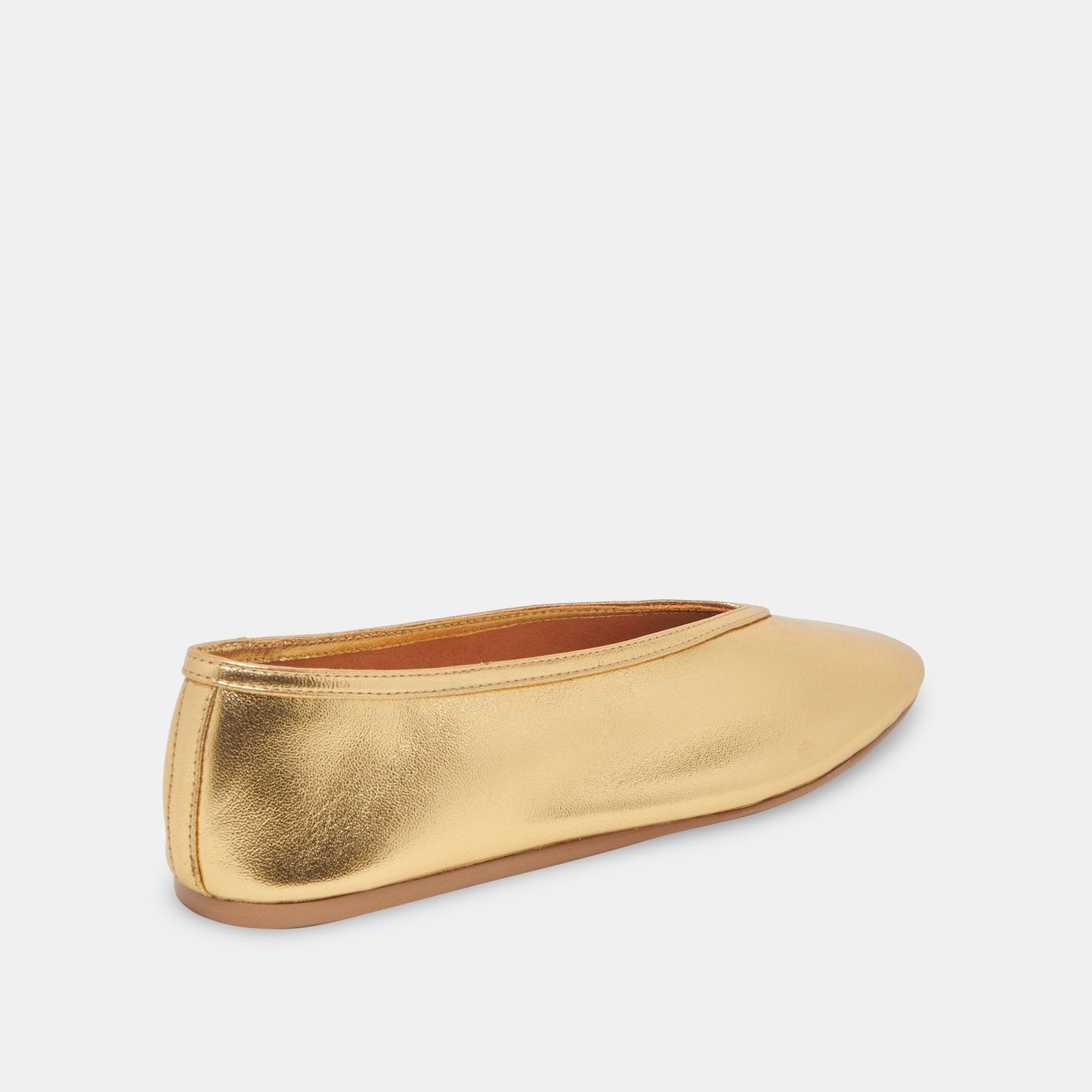 Braidy Gold Metallic Leather Ballet Flats - Dolce Vita