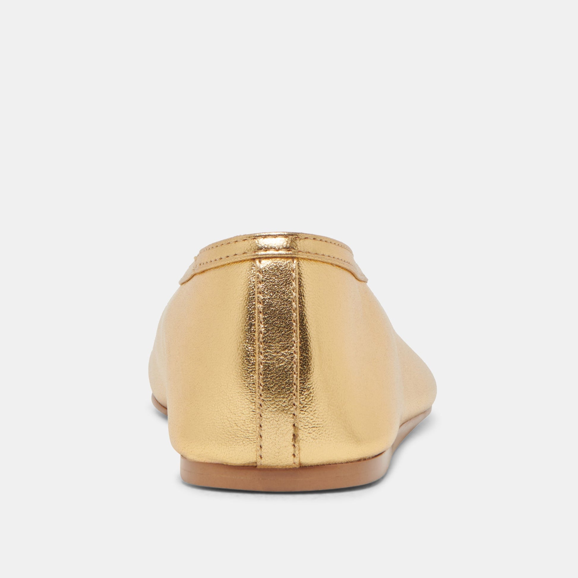 Braidy Gold Metallic Leather Ballet Flats - Dolce Vita