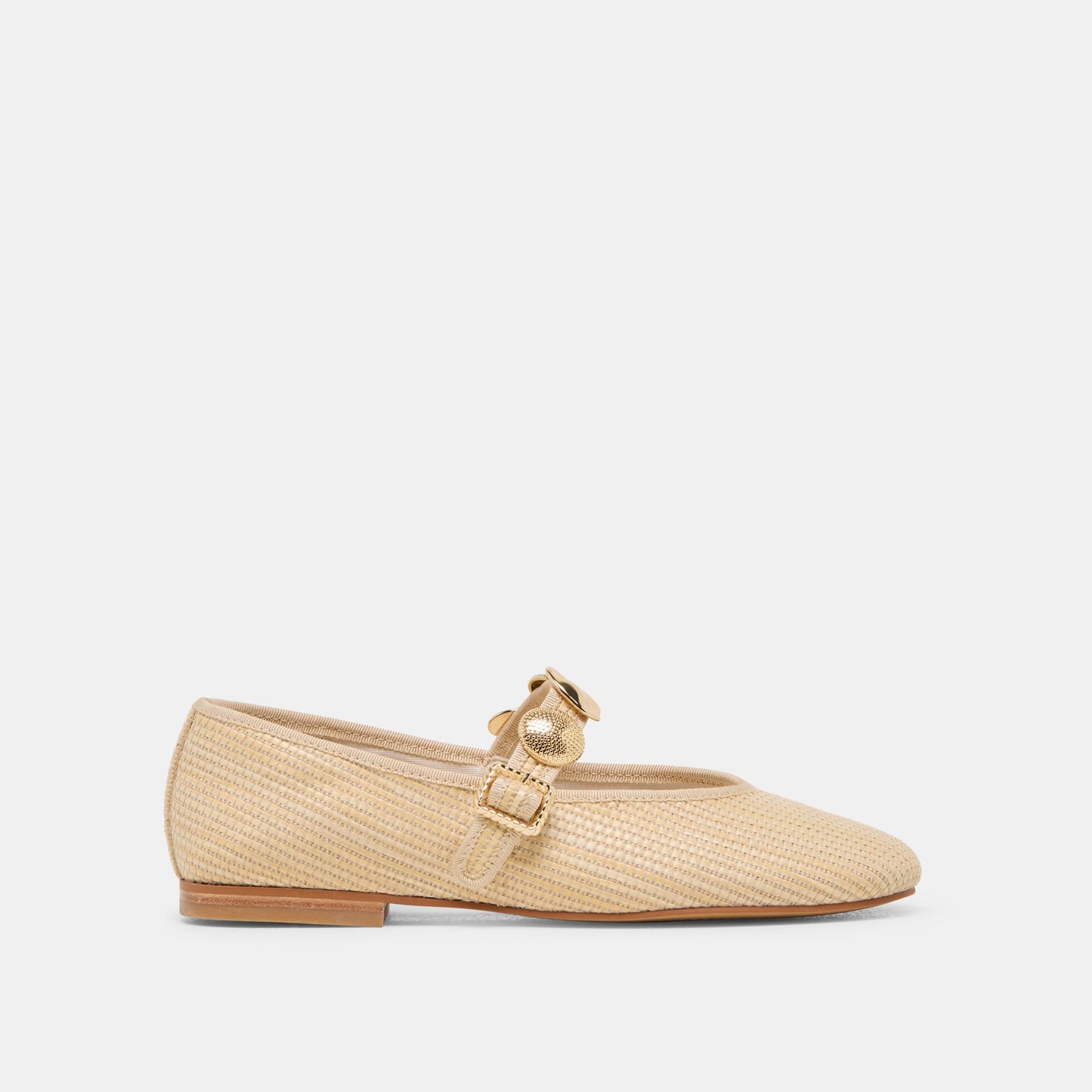 RELAN BALLET FLATS LT NATURAL RAFFIA - Dolce Vita