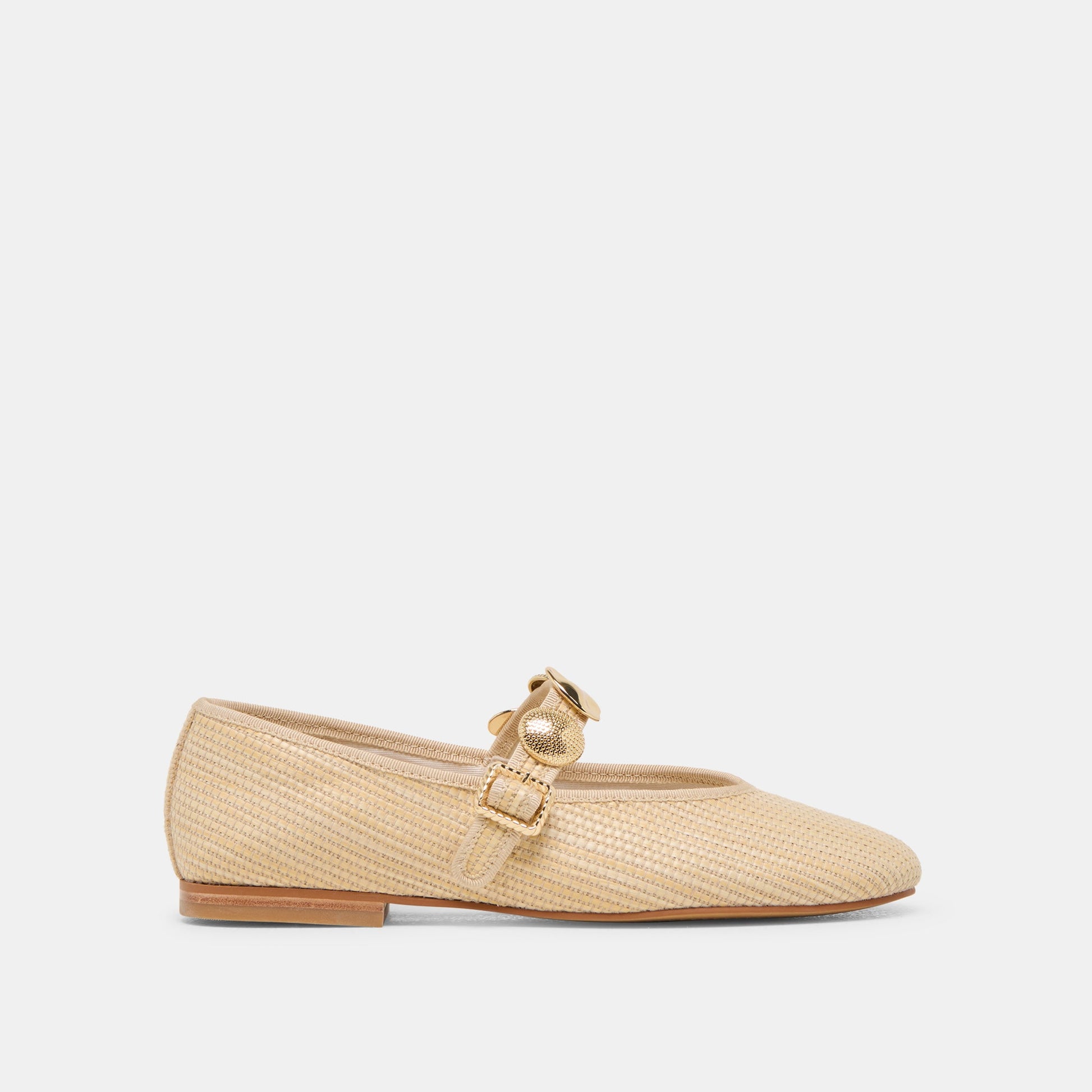 RELAN BALLET FLATS LT NATURAL RAFFIA - Dolce Vita