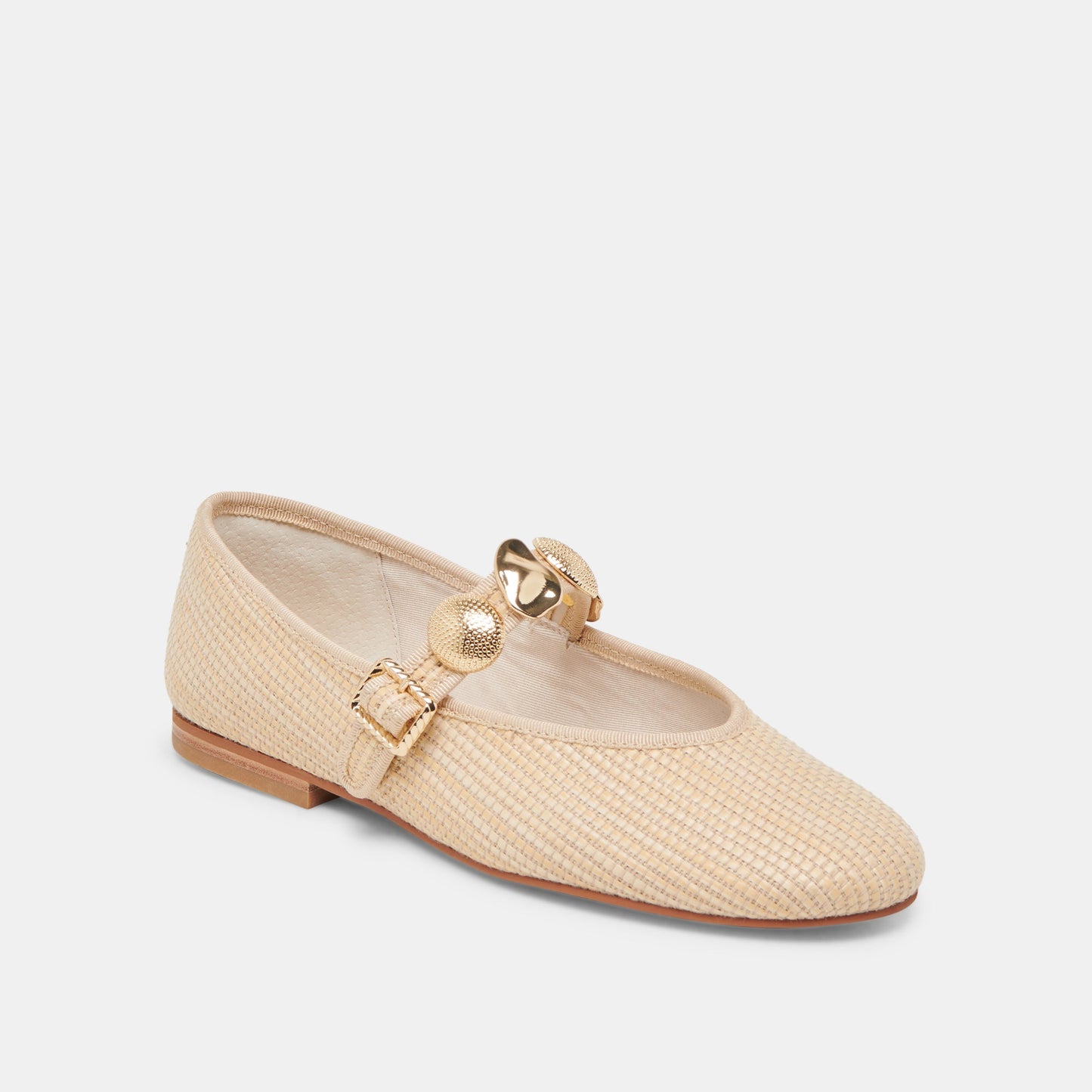 RELAN BALLET FLATS LT NATURAL RAFFIA - Dolce Vita