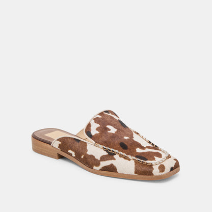 Bradly Cocoa Taurus Calf Hair Flats - Dolce Vita