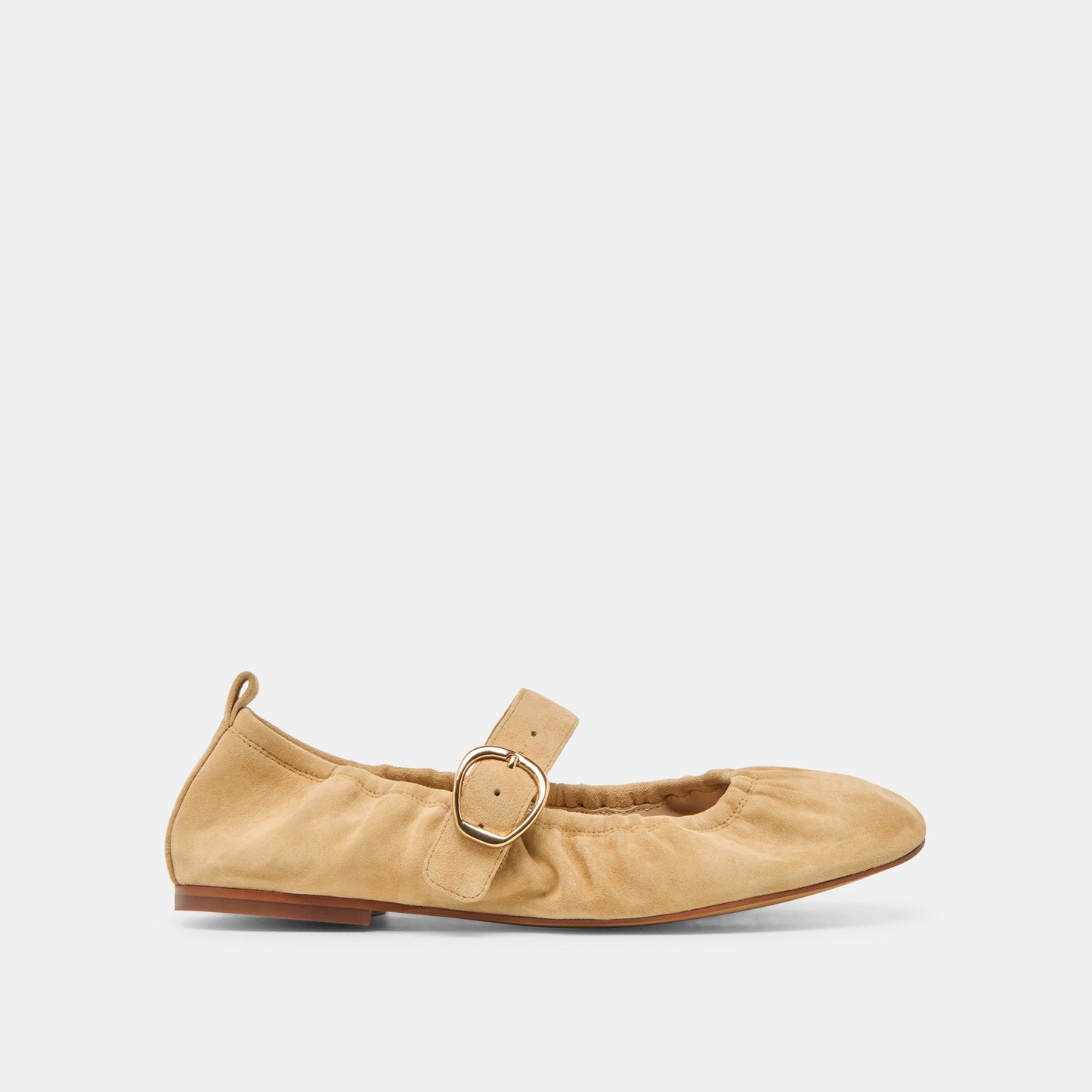 Caely Honey Suede Ballet Flats - Dolce Vita