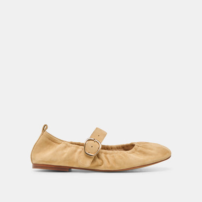 Caely Honey Suede Ballet Flats - Dolce Vita