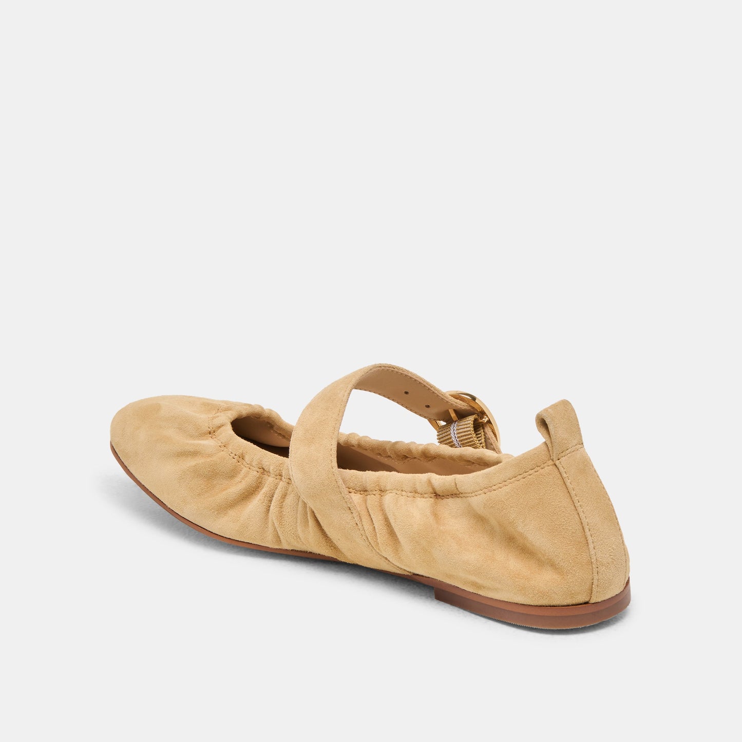 Caely Honey Suede Ballet Flats - Dolce Vita
