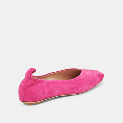 VINNIE BALLET FLATS FUCHSIA SUEDE - Dolce Vita