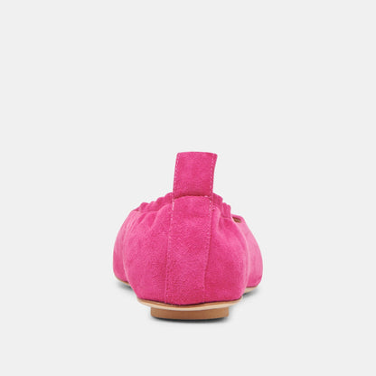 VINNIE BALLET FLATS FUCHSIA SUEDE - Dolce Vita