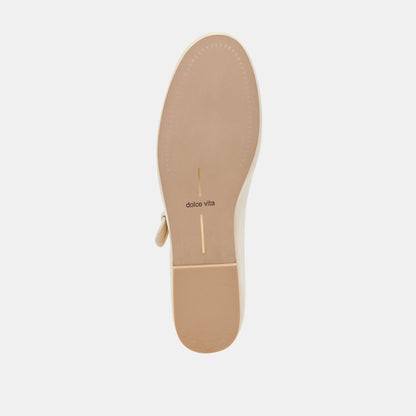ROSLYN BALLET FLATS CREME LEATHER - Dolce Vita