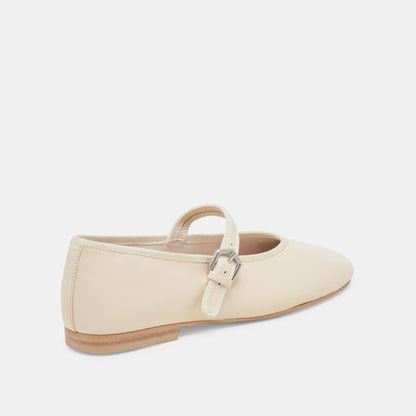 ROSLYN BALLET FLATS CREME LEATHER - Dolce Vita