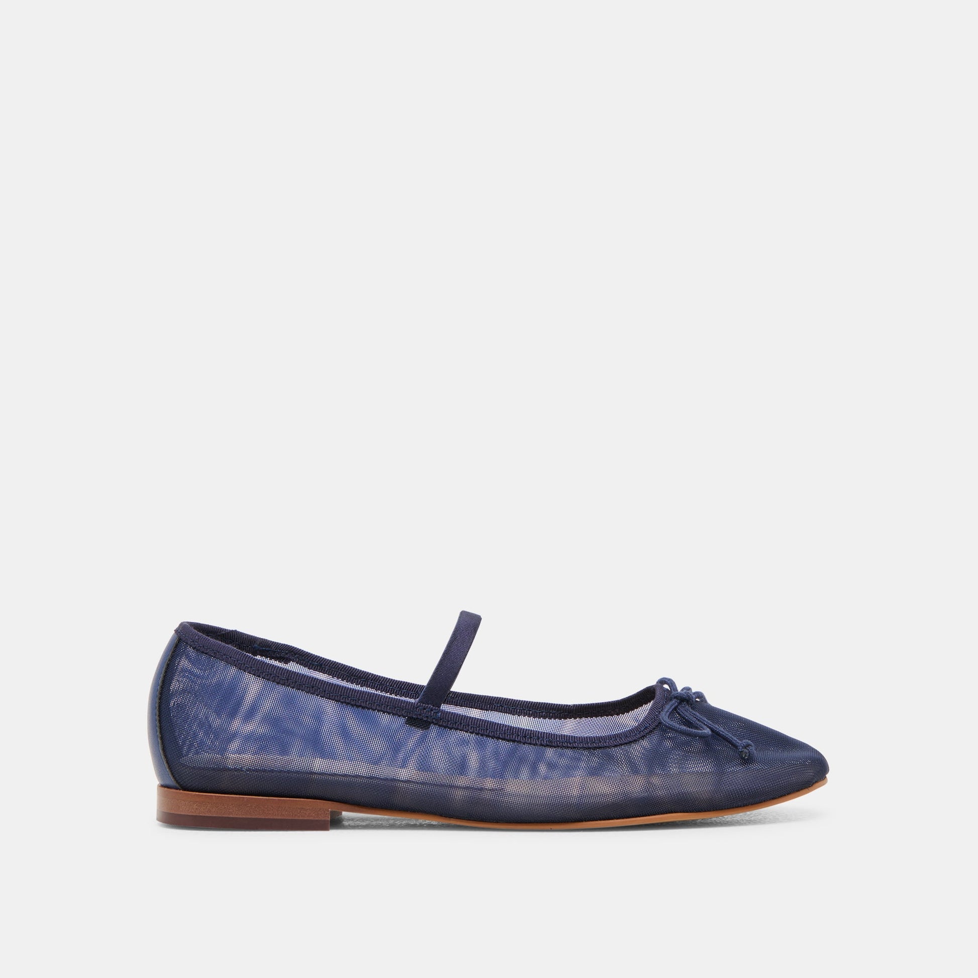 CADEL BALLET FLATS NAVY MESH - Dolce Vita