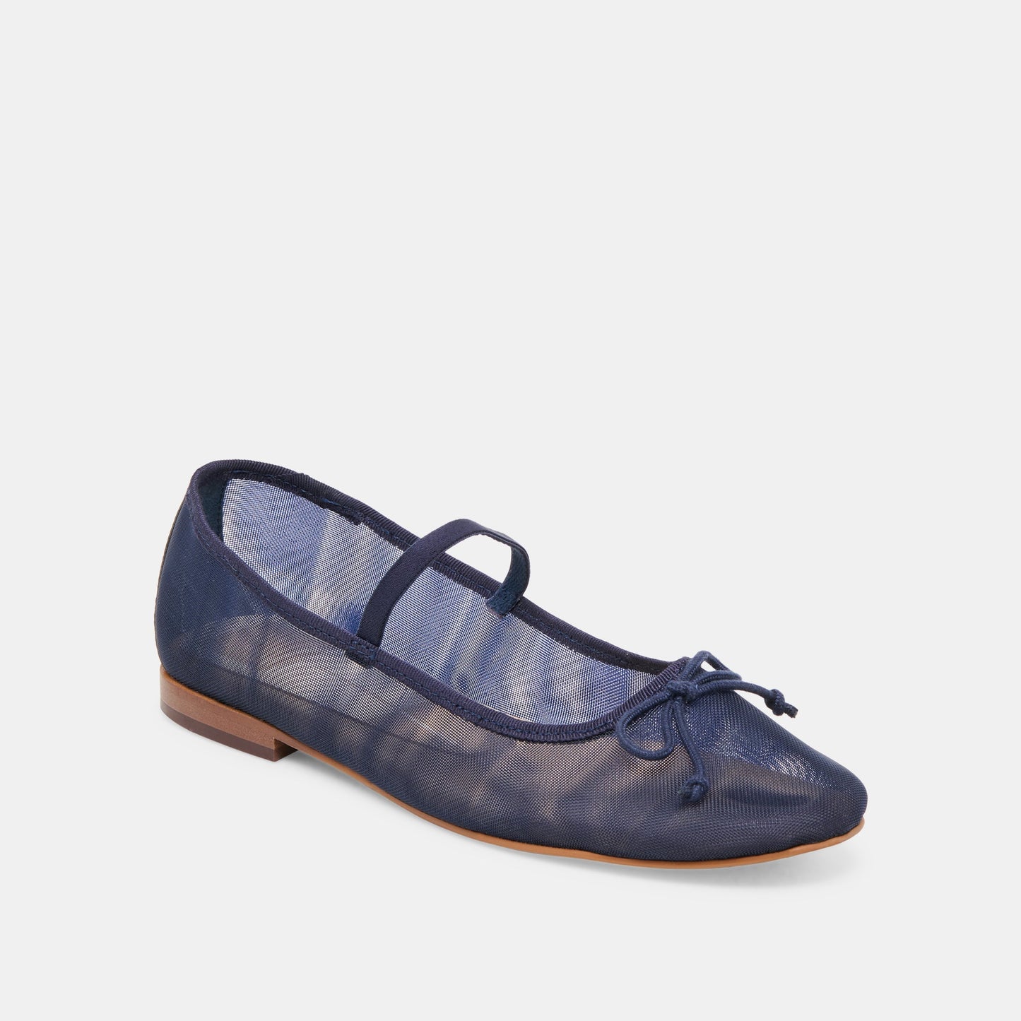 CADEL BALLET FLATS NAVY MESH - Dolce Vita