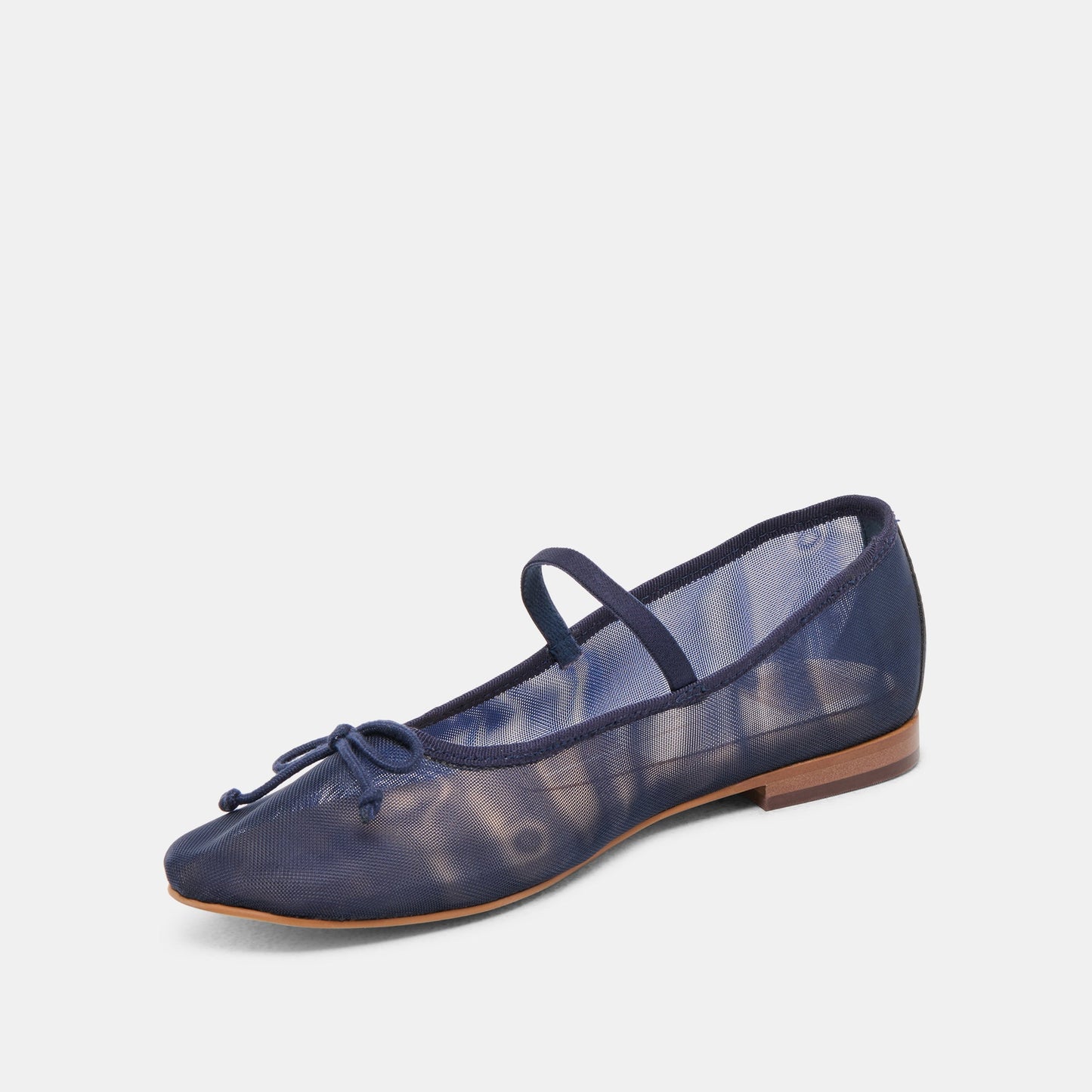 CADEL BALLET FLATS NAVY MESH - Dolce Vita
