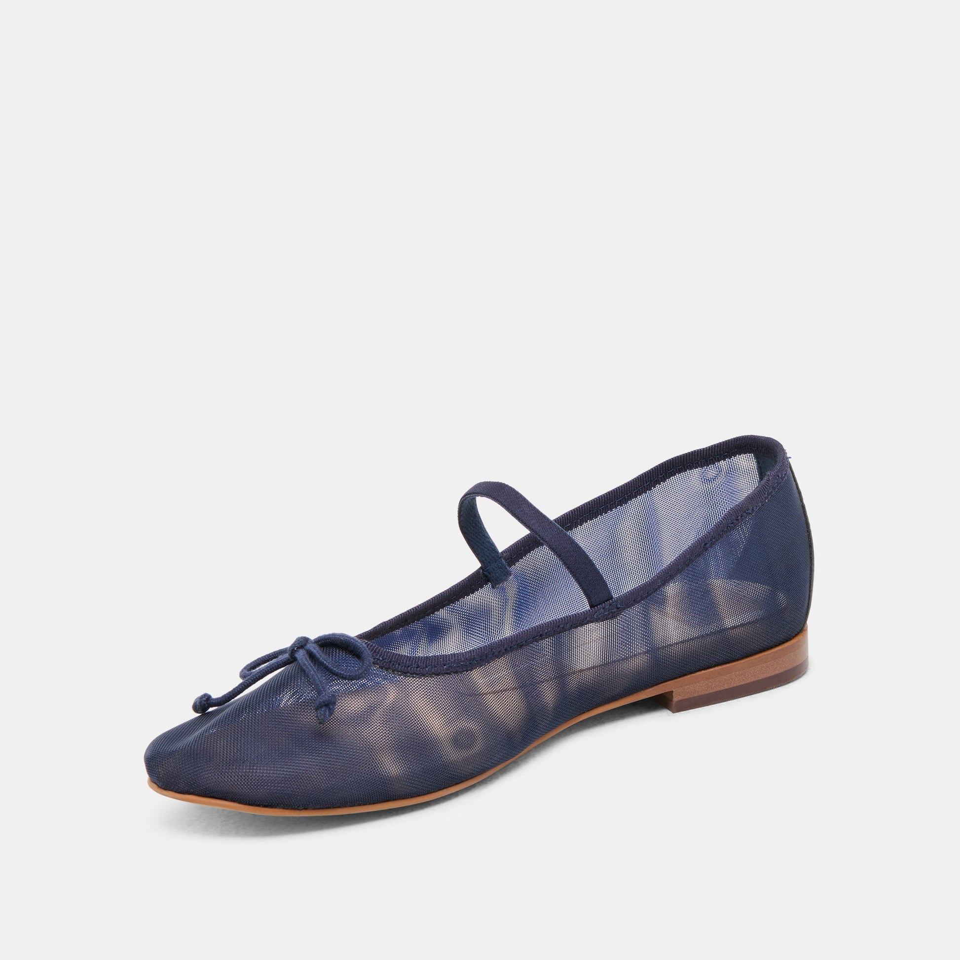 CADEL BALLET FLATS NAVY MESH - Dolce Vita