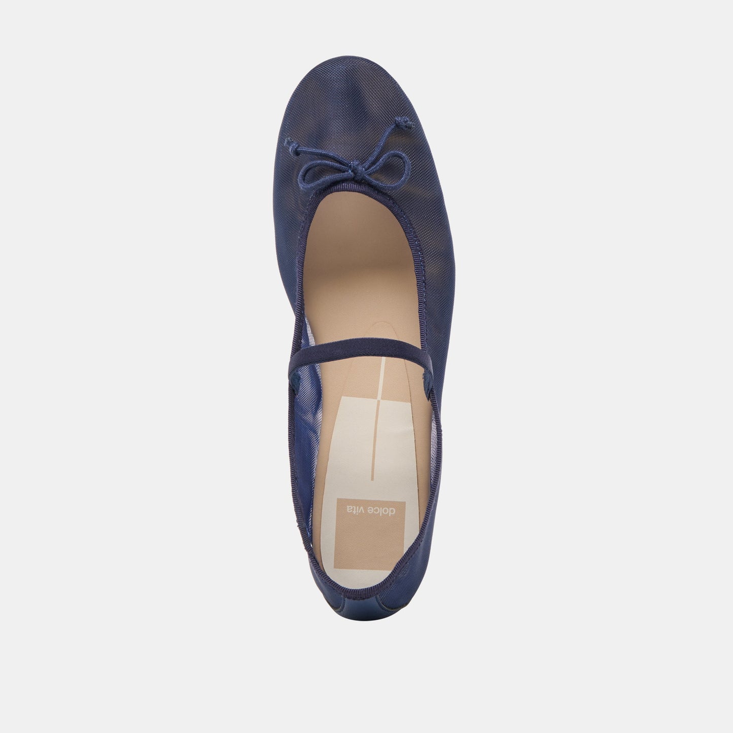 CADEL BALLET FLATS NAVY MESH - Dolce Vita