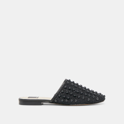 Rova Bead Onyx Beaded Mesh Flats - Dolce Vita