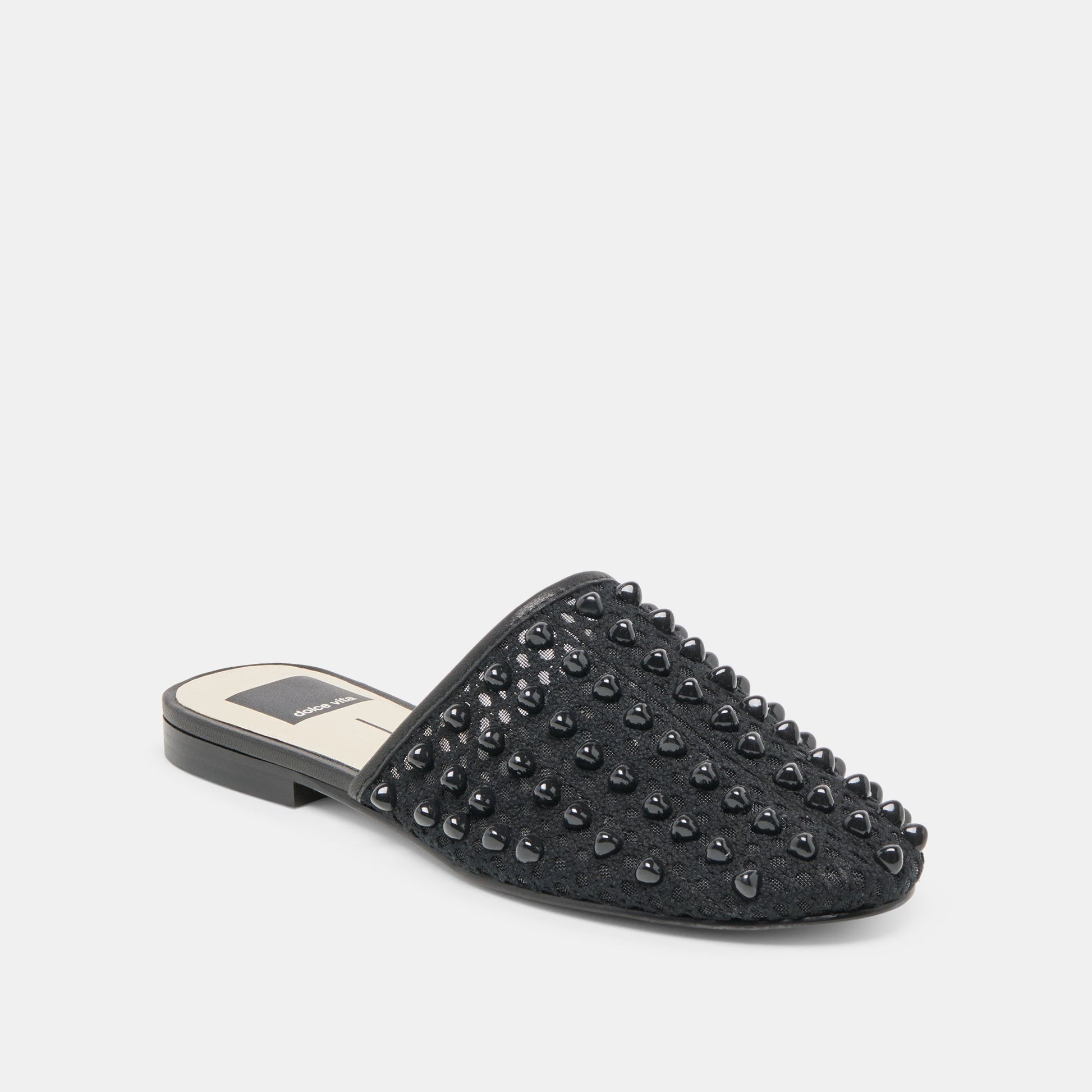 Rova Bead Onyx Beaded Mesh Flats - Dolce Vita