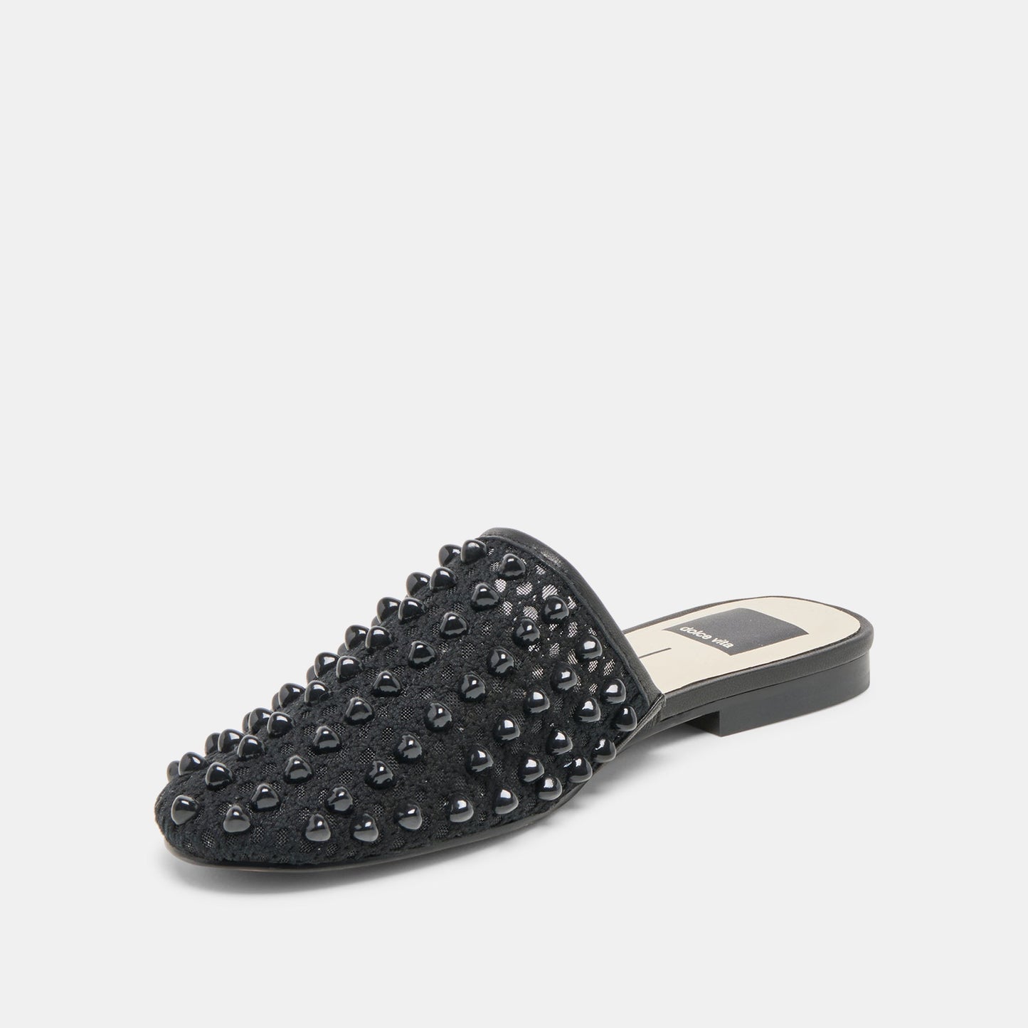 Rova Bead Onyx Beaded Mesh Flats - Dolce Vita