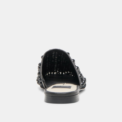 Rova Bead Onyx Beaded Mesh Flats - Dolce Vita